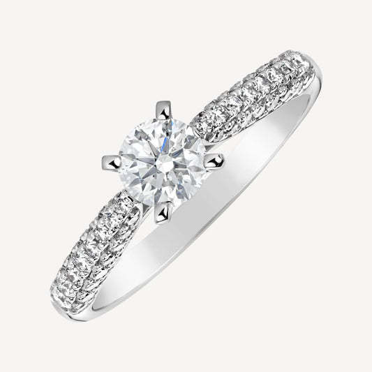QA Diamond Ring Royal Glance - white