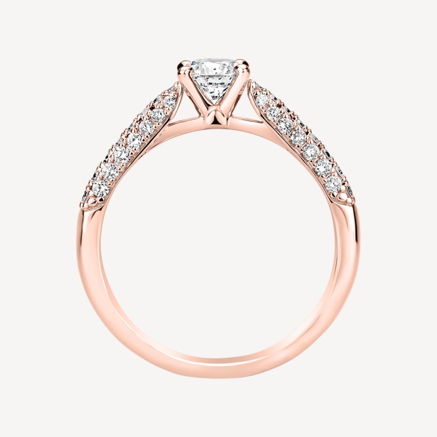 QA Diamond Ring Royal Glance - rose