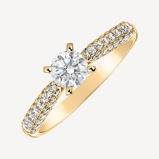QA Diamond Ring Royal Glance - yellow