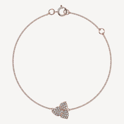 QA Arctic Flowers Diamond Bracelet - rose