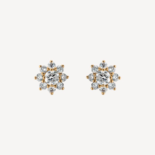 QA Earrings with Diamonds Celestial Brilliance - yellow