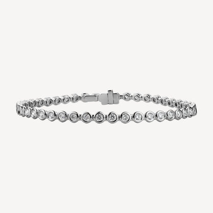 QA Silent Nightset Diamond Bracelet - white