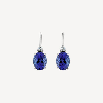 QA Tanzanite and Diamond Astral Charm Earrings