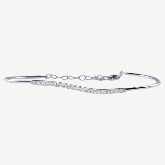 QA Diamond Bracelet Bent Excellence - white