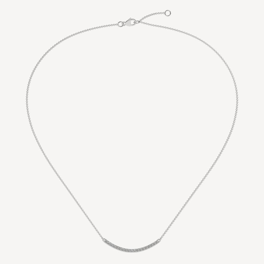 QA Essential Greatness Diamond Pendant - white