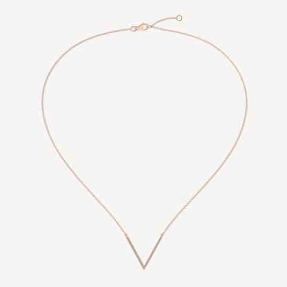 QA Alluring Vice Diamond Necklace - rose