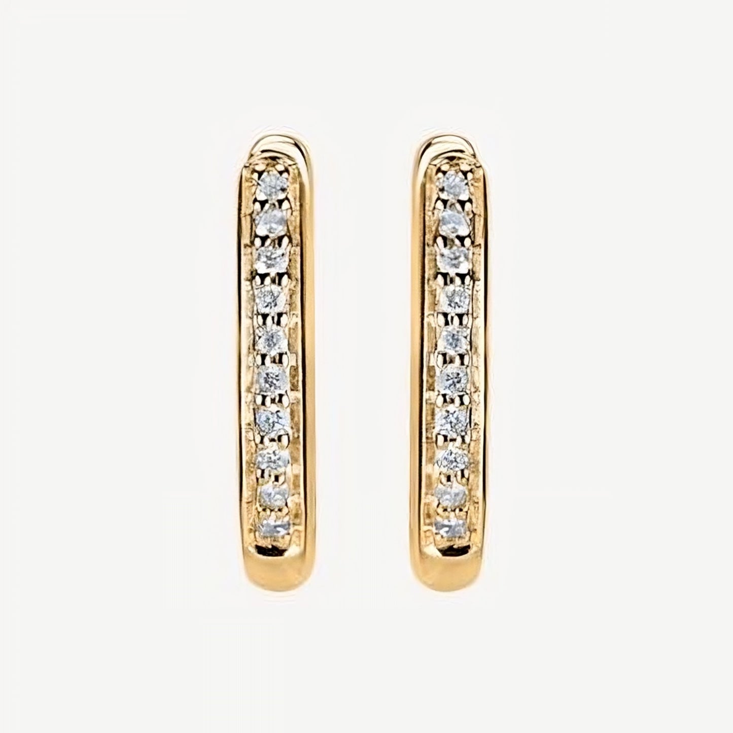 QA Seductive Allure Diamond Earrings - yellow