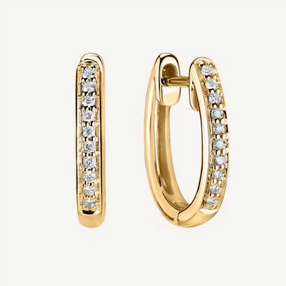 QA Seductive Allure Diamond Earrings - yellow