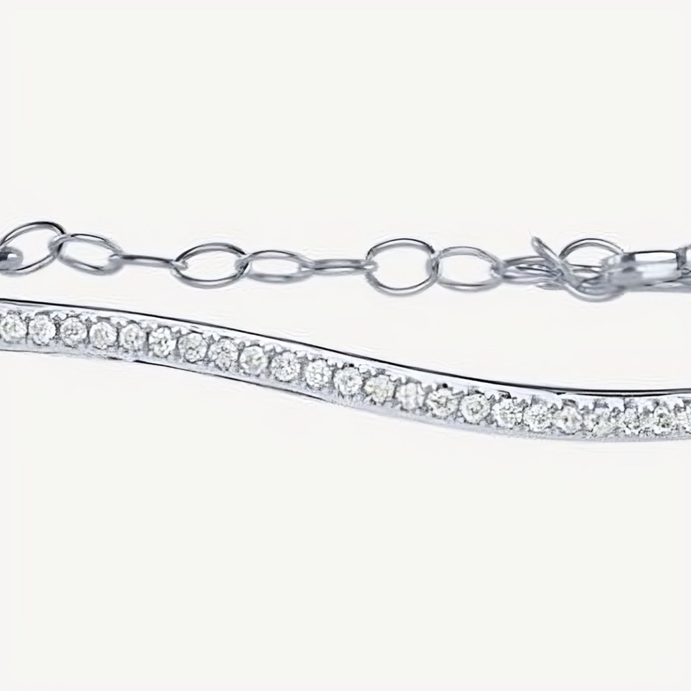 QA Diamond Bracelet Bent Excellence - white