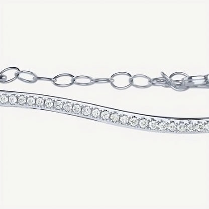 QA Diamond Bracelet Bent Excellence - white