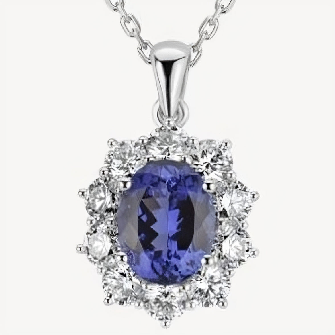 QA Heaven's Glare Pendant with Diamonds and Tanzanites