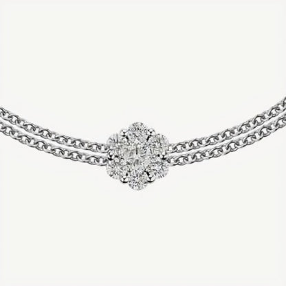 QA Frozen Petals Diamond Bracelet