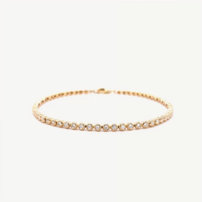 QA Bracelet with Diamonds Precious Essence - yellow