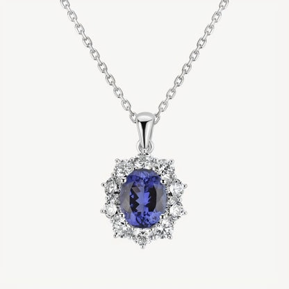 QA Heaven's Glare Pendant with Diamonds and Tanzanites