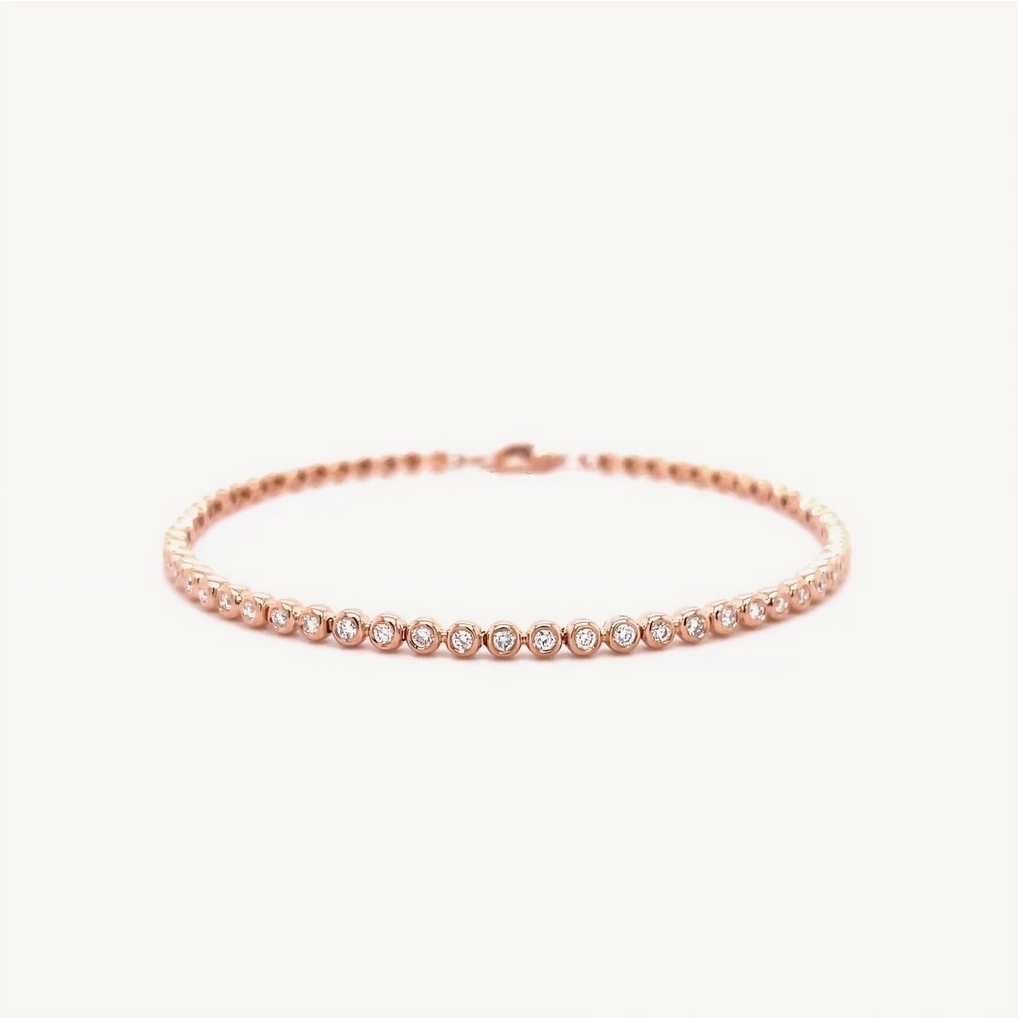 QA Bracelet with Diamonds Precious Essence - rose