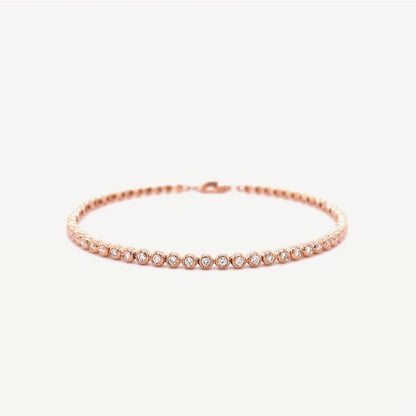 QA Bracelet with Diamonds Precious Essence - rose