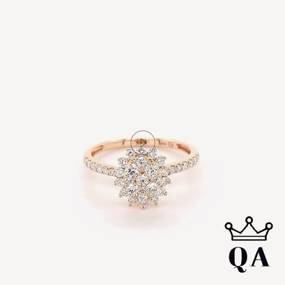 QA Crystal Queen Diamond Ring - yellow