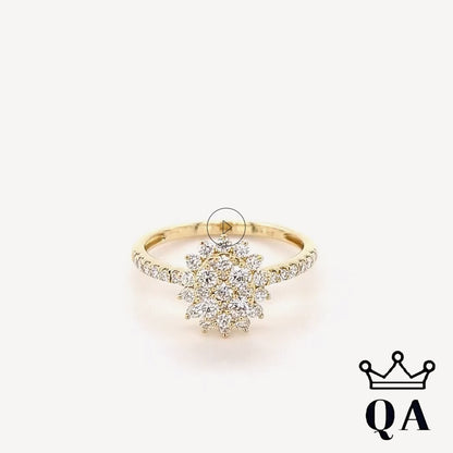 QA Crystal Queen Diamond Ring - white