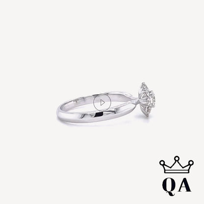 QA Subzero Sky Diamond Ring - white