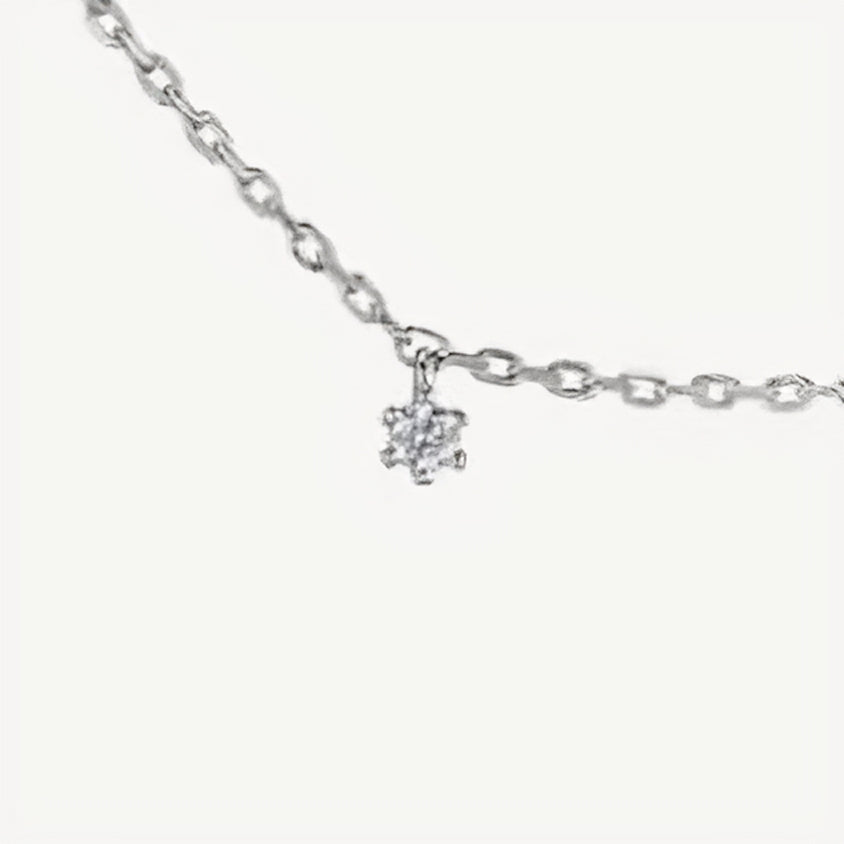 QA Sparkling Snowflakes Diamond Necklace